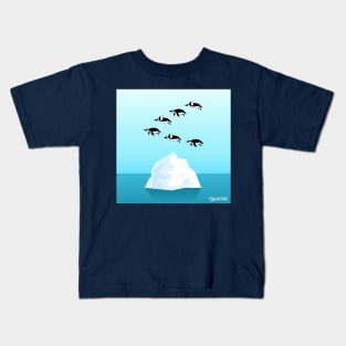 Flying Penguins Kids T-Shirt